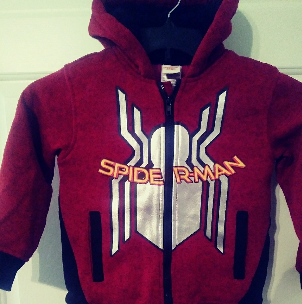 Spiderman boys fleece jacket. Size 5/6 NWOT